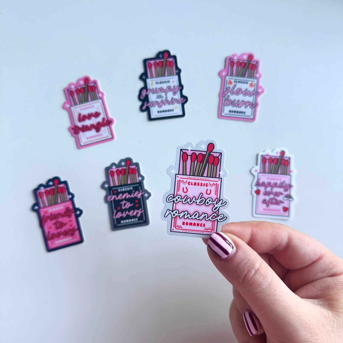 Matte Sticker | Matchbox Romance Reading Book Club