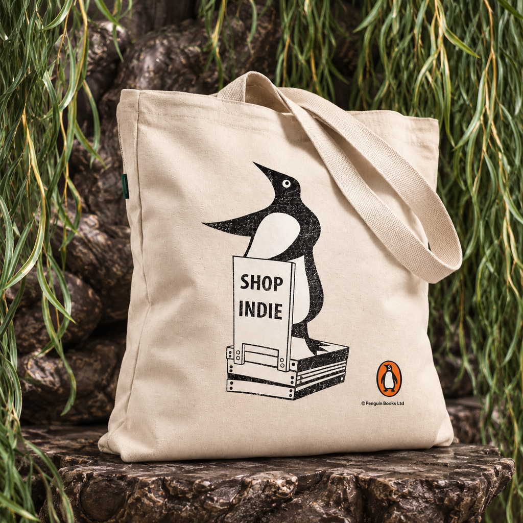 'Shop Indie' Penguin Tote Bag