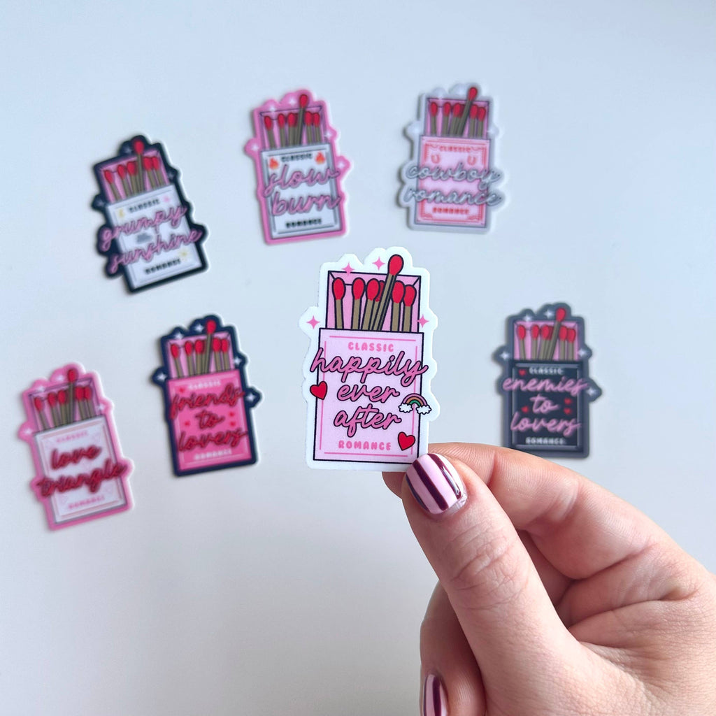 Matte Sticker | Matchbox Romance Reading Book Club