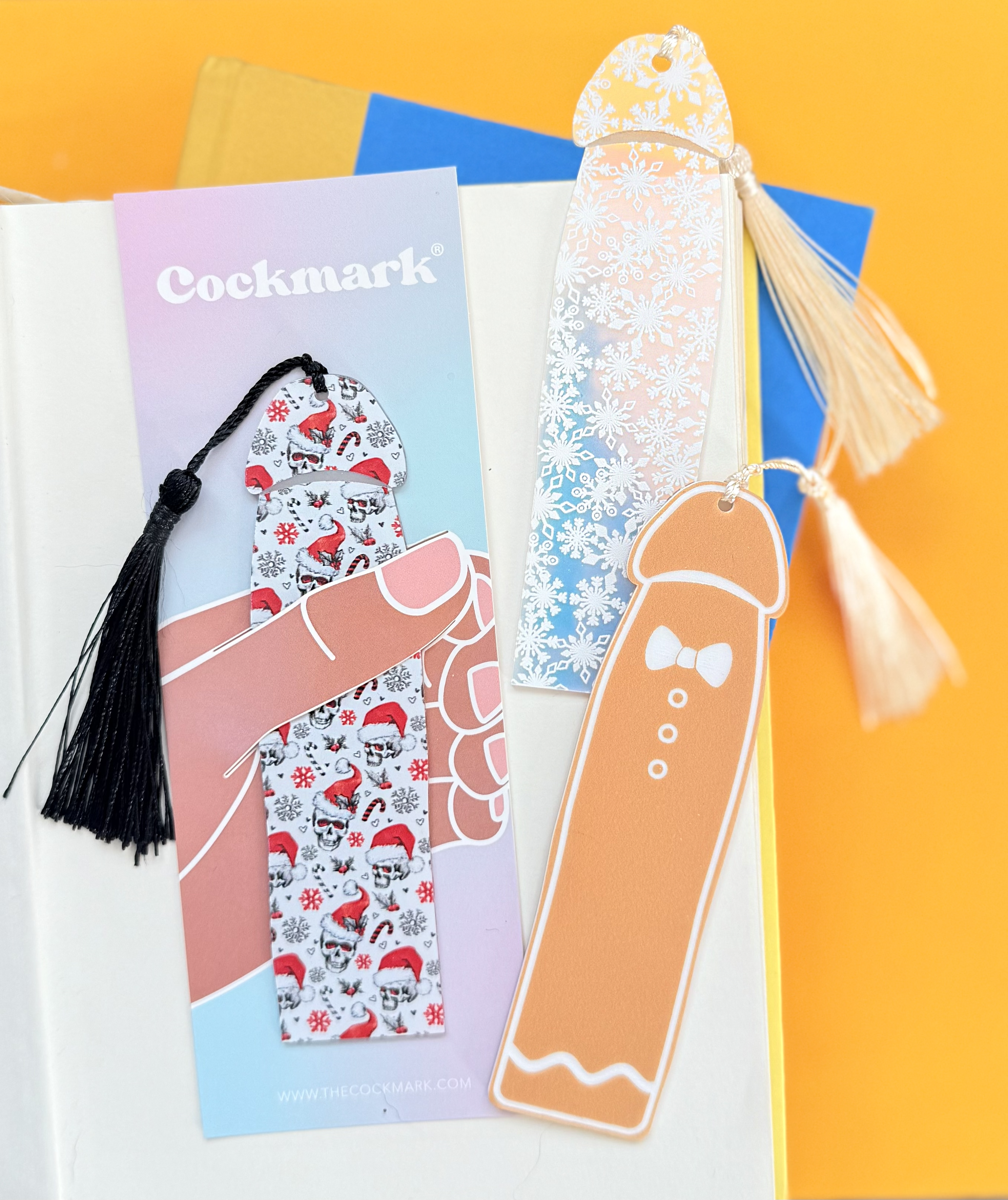 Gothic Christmas Cockmark - Bookmark