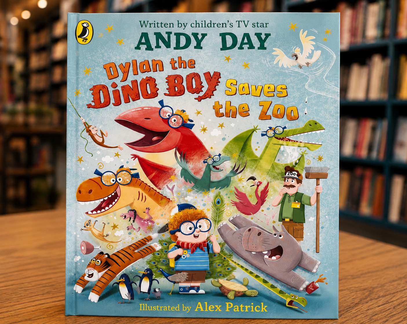Dylan the Dino Boy Saves the Zoo by Andy Day (Signed)