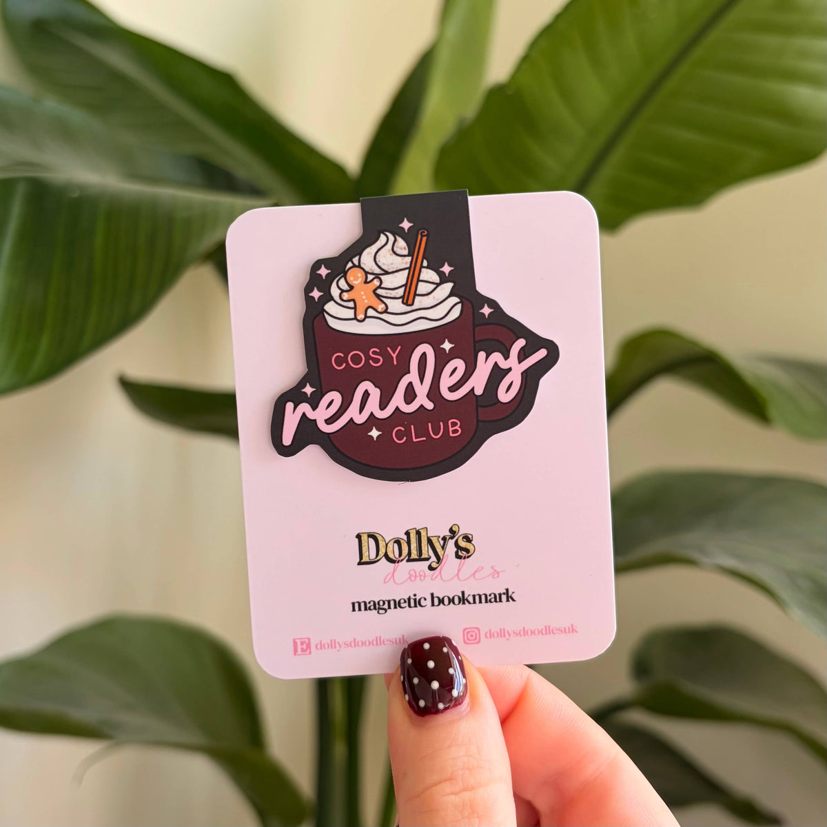 Cosy Readers Club Mug Magnetic Bookmark Reading Gift