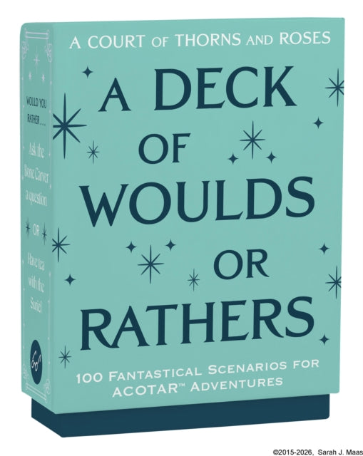 Pre- Order A Court of Thorns and Roses Official Deck: A Deck of Woulds or Rathers : 100 Fantastical Scenarios for ACOTAR Adventuresfrom the ACOTAR Collection
by Sarah J. Maas